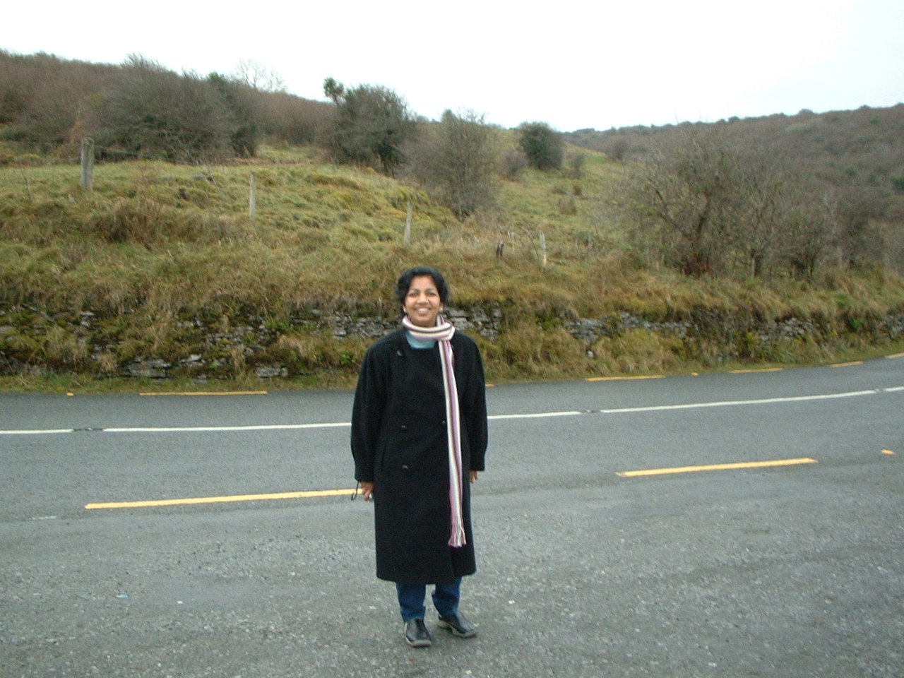 shobha at the beginning of the burren.