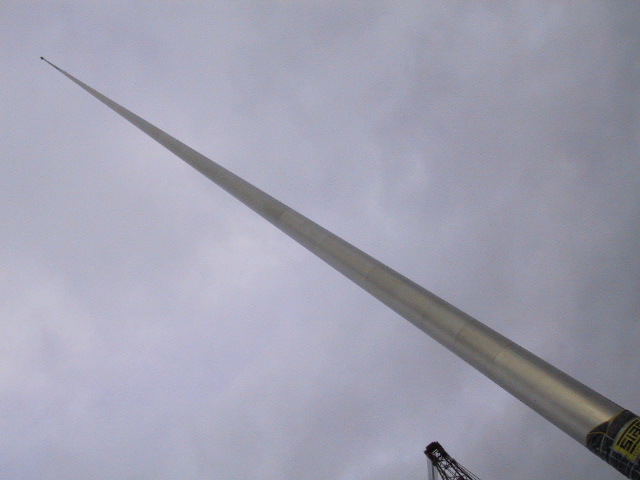 the why in the sky.  the pole in the hole.  the spire in the mire.