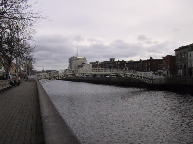 the ha'penny bridge.