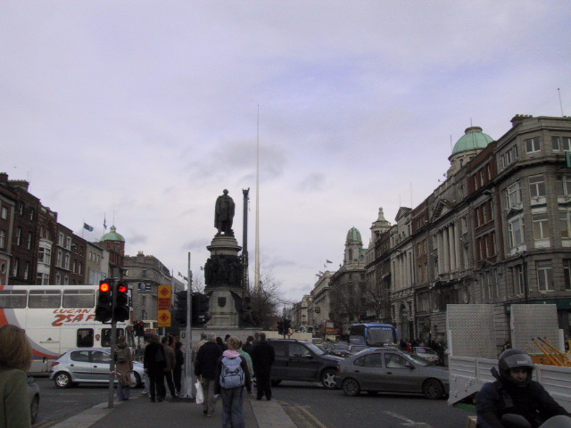 o'connell st.  plus full spire and part of the crane that put it up.