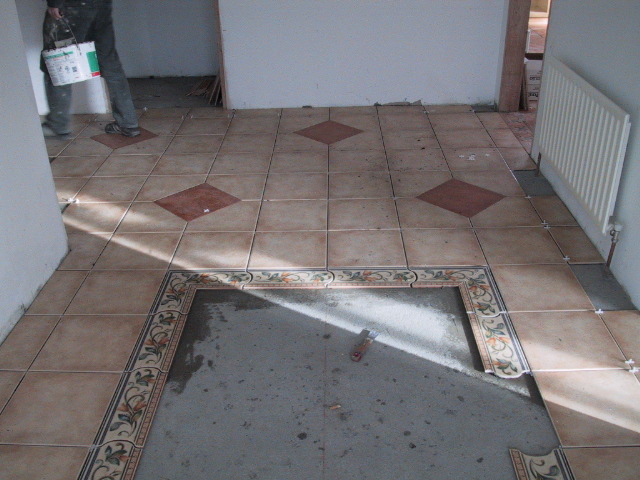 Front hall looking in from the front door.
