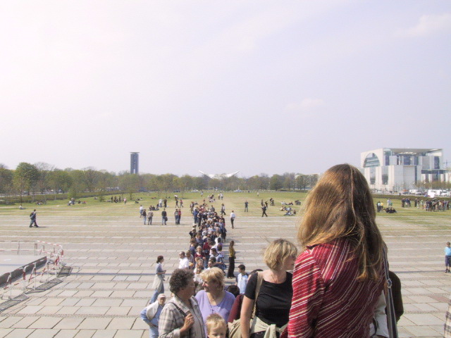 The line behind me - after an hour or so!
