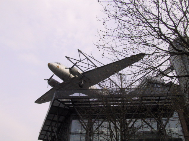 The outside of the technik museum.  an excellent tech museum if you speak german.  a reminder of why you should learn german if you don't...