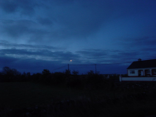 Moon in the evening.