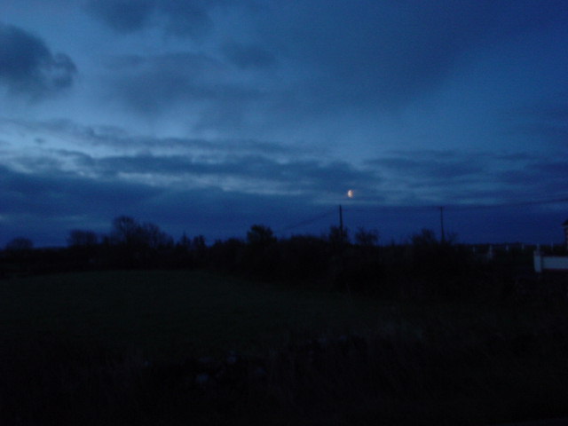 Moon in the evening.